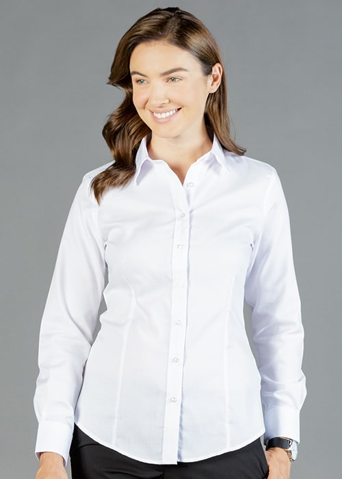 Ultimate White Long Sleeve Shirt - Ladies