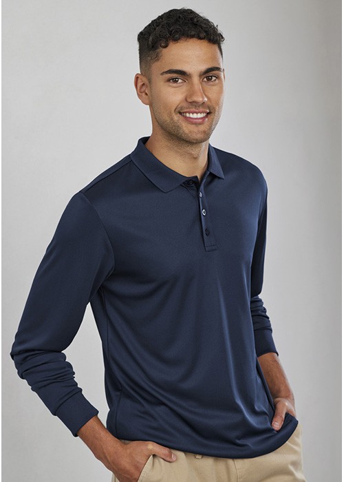 Action Long Sleeved Polo - Mens